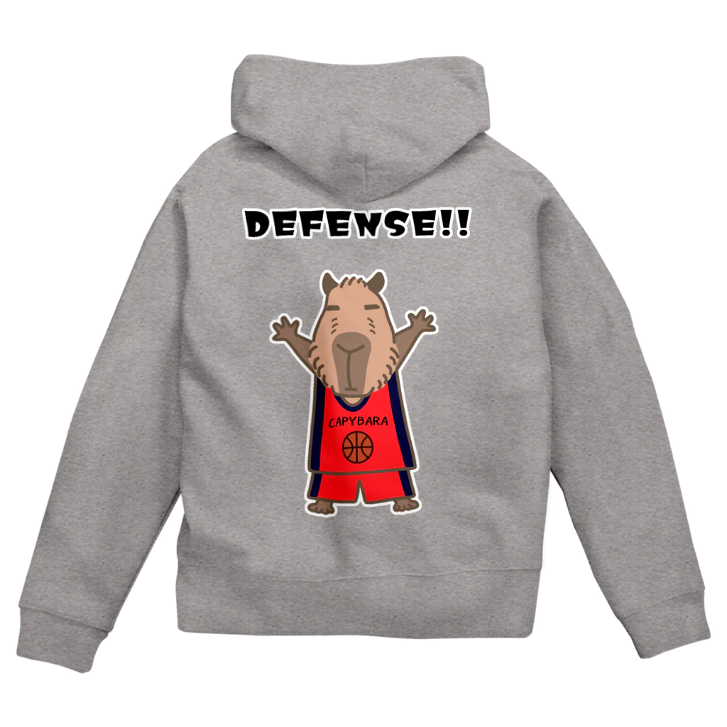 ハナのお店のカピバラのディフェンス Zip Hoodie