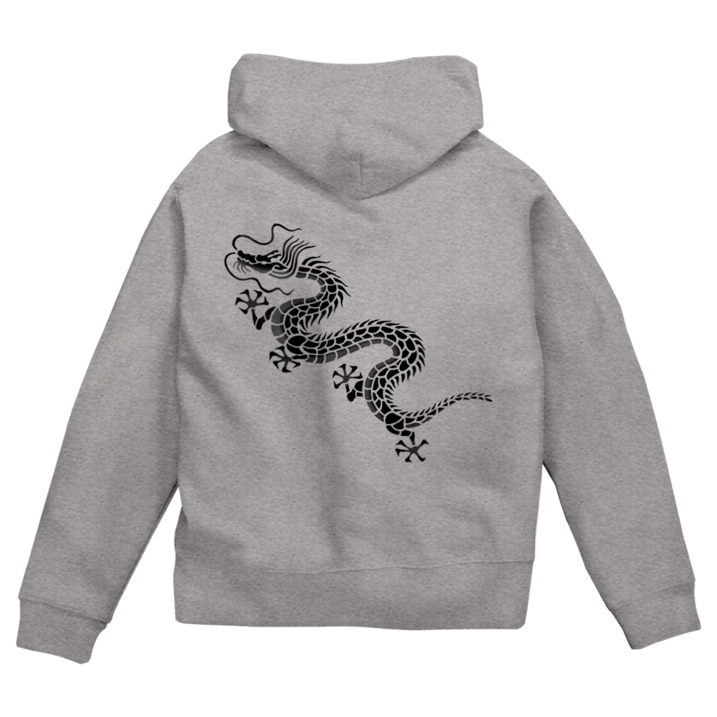 ツバメ堂の昇り龍（グラデーション） Zip Hoodie