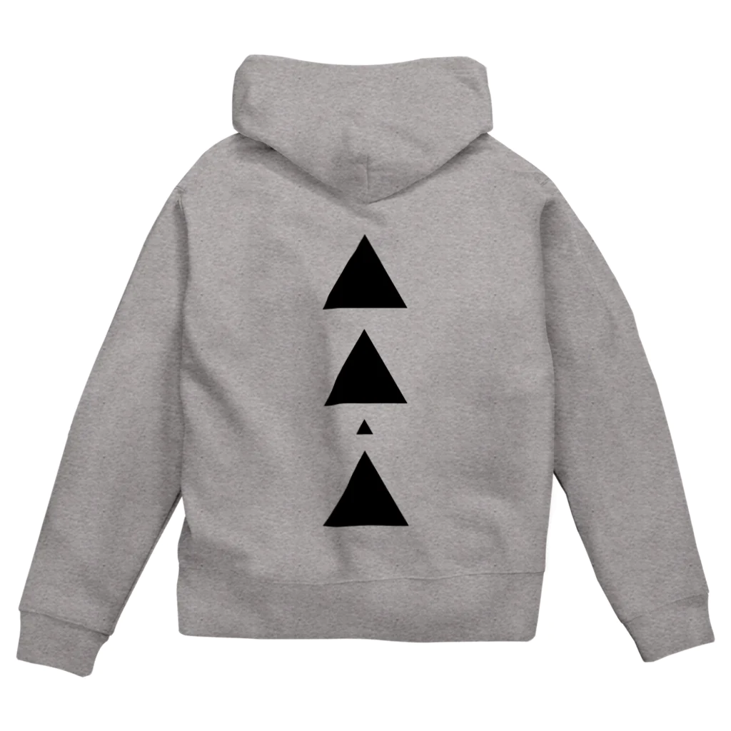 【三角形の穴】の▲4【三角形の穴】  Zip Hoodie