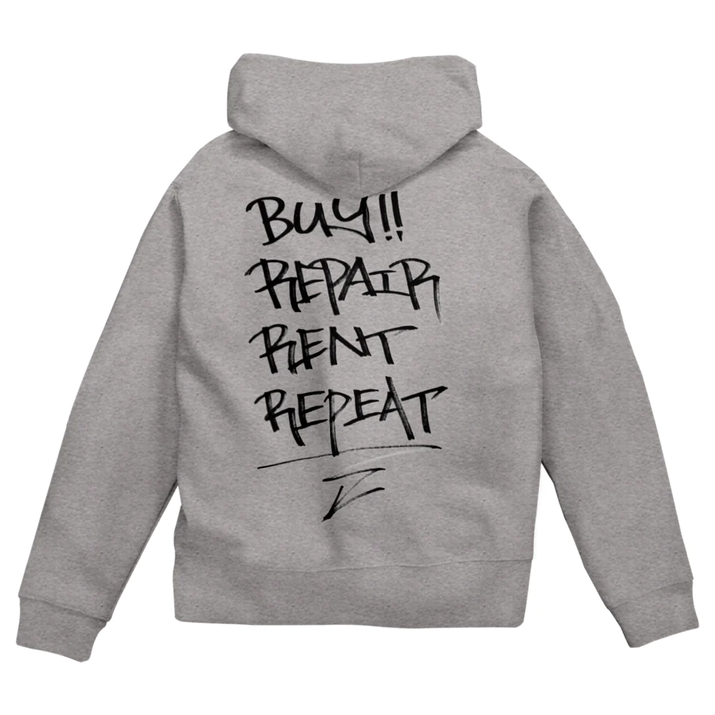 yanchastic！のbuy.repair.rent.repeat Zip Hoodie