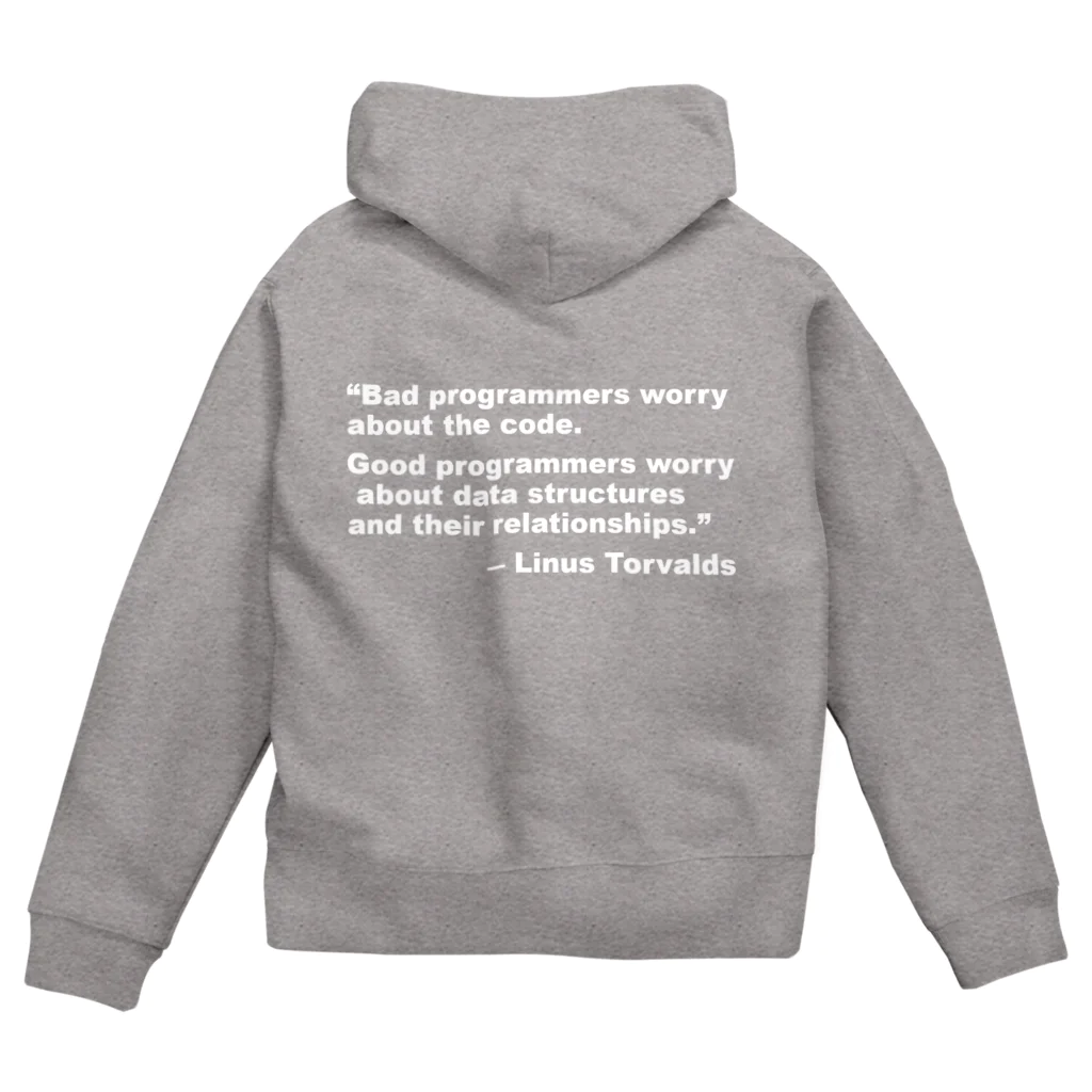 418 I'm a tea potのLinux Hoodie (COLOR) ジップパーカー