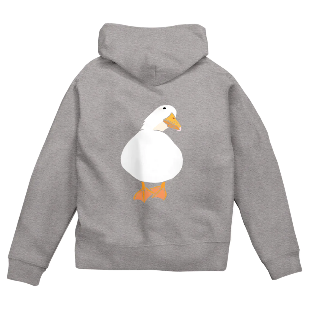 Life of Duck の首かしげアヒルさん Zip Hoodie