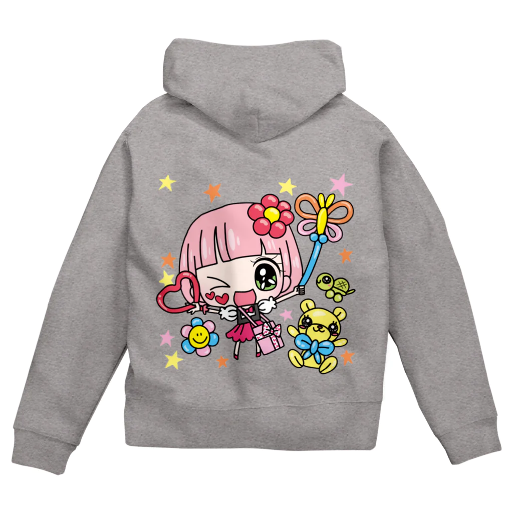 歌うバルーンパフォーマMIHARU✨〜あいことばは『笑顔の魔法』〜😍🎈のバルーンDEスマイル Zip Hoodie