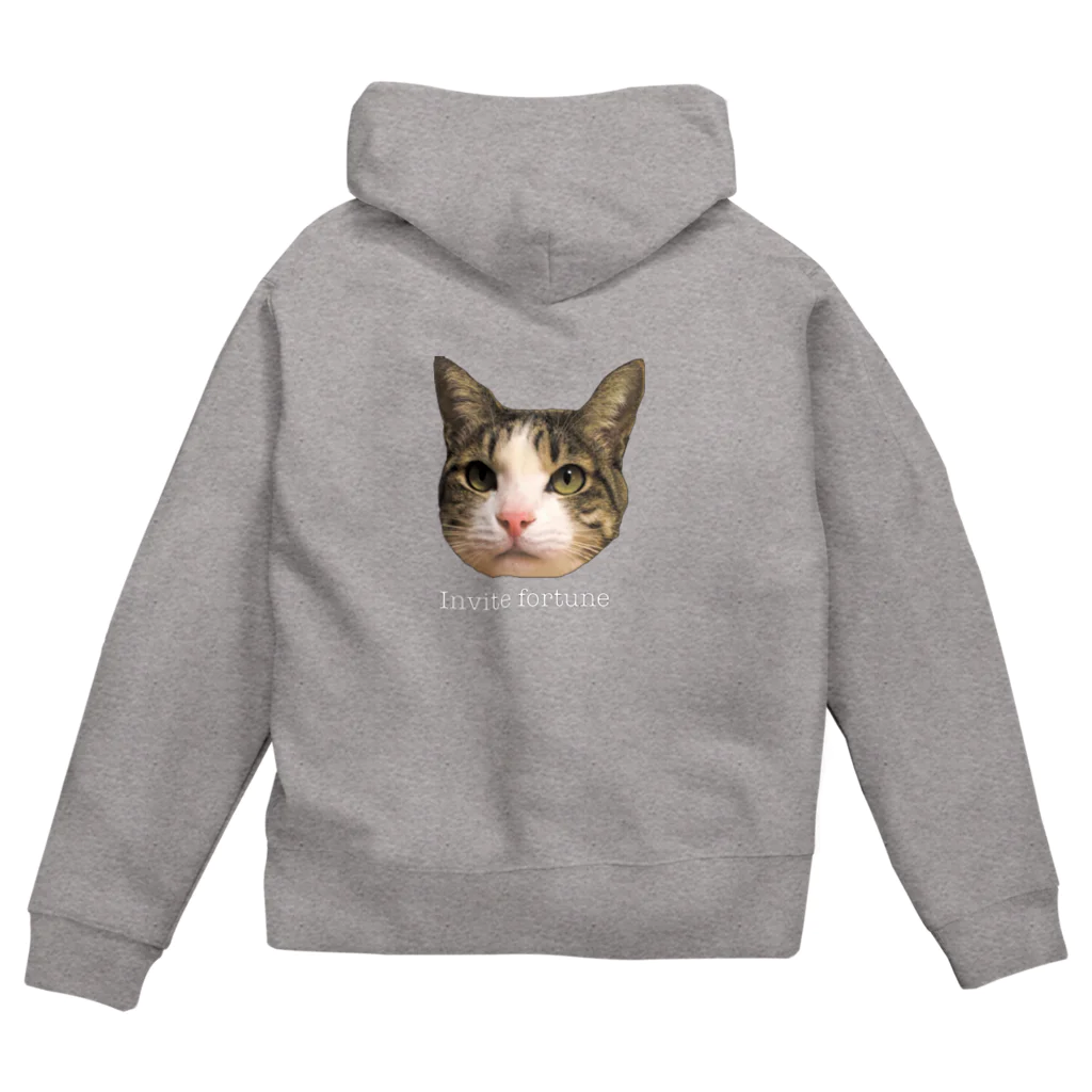 ねこねこのイケニャン 福招く！ Zip Hoodie