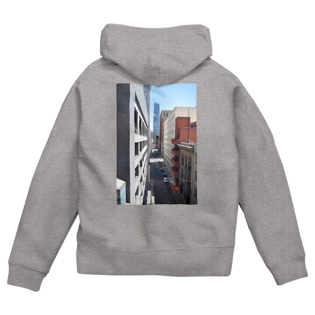 チルTショップのサンフランシスコの路地 Zip Hoodie