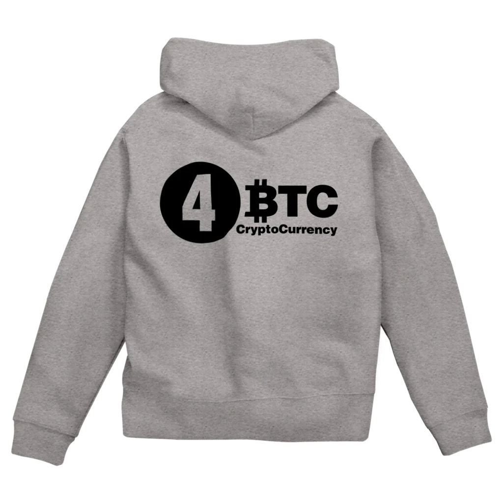 10BTCの4BTC(Black-Logo) ジップパーカー