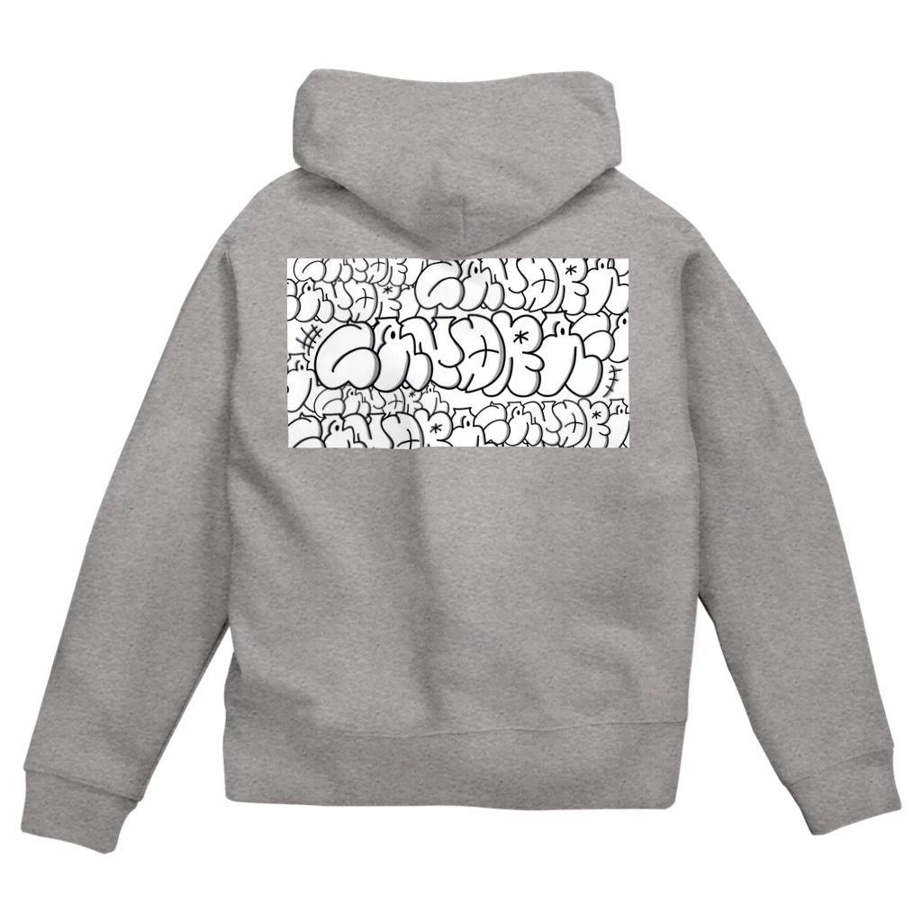 candra(チャンドラ)のcandraロゴ　ゴロゴロ Zip Hoodie