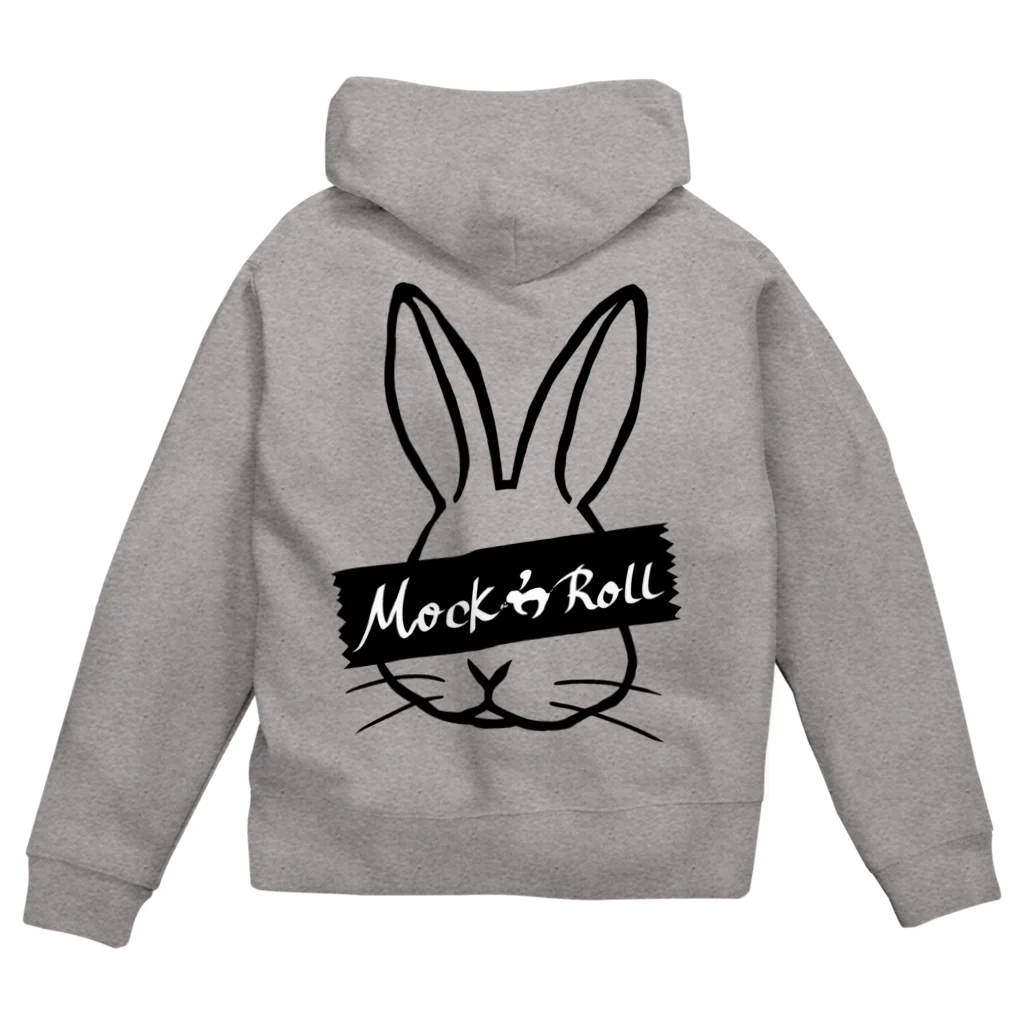 Mock’n Rollのmock’nroll 目隠しver. でっけぇの Zip Hoodie