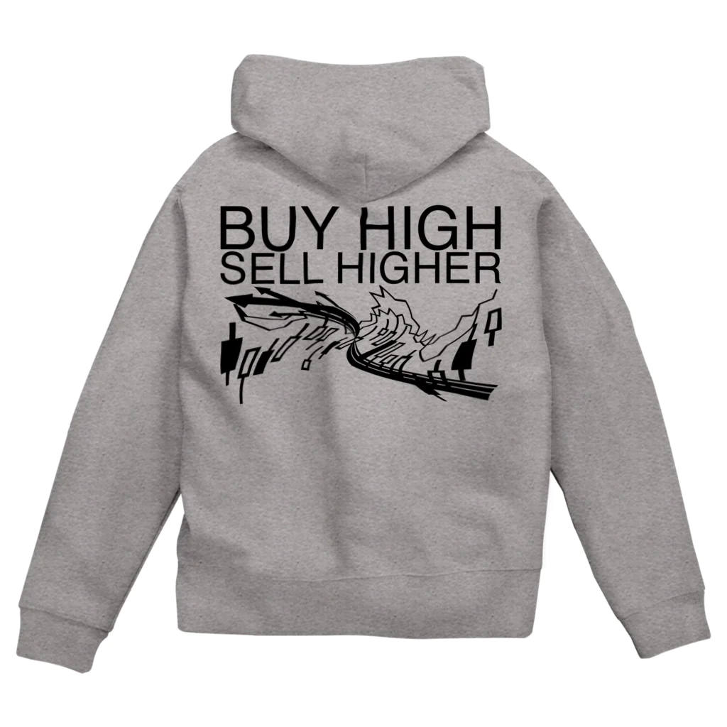 AURA_HYSTERICAのBuy high, sell higher ジップパーカー