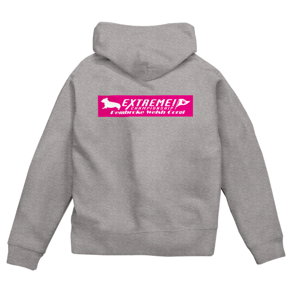 ドッグライフプランはしもとのエクストリーム×ウェルシュコーギー・ペンブローク Zip Hoodie