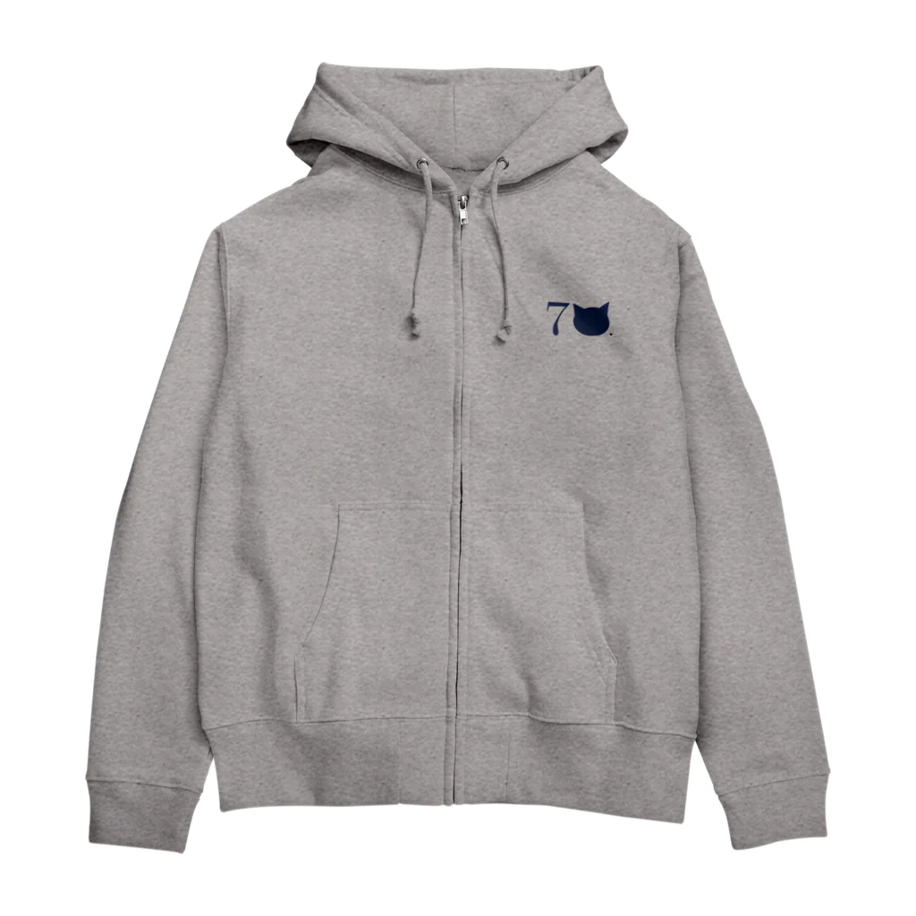 SEVEN NYANDERSの7NYANDERS. ロゴネイビー Zip Hoodie