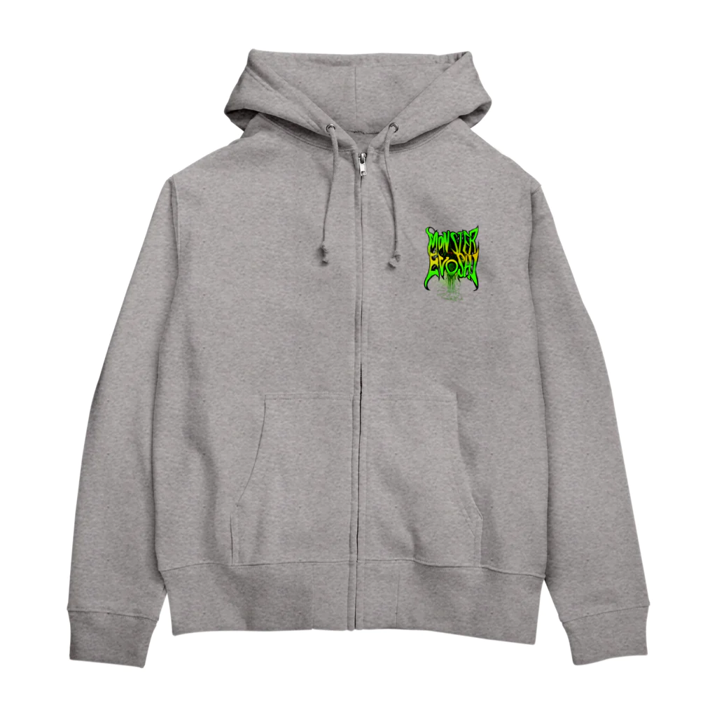 フレ末屋のモンスター・エヴォシ　グラフィティ風 Zip Hoodie