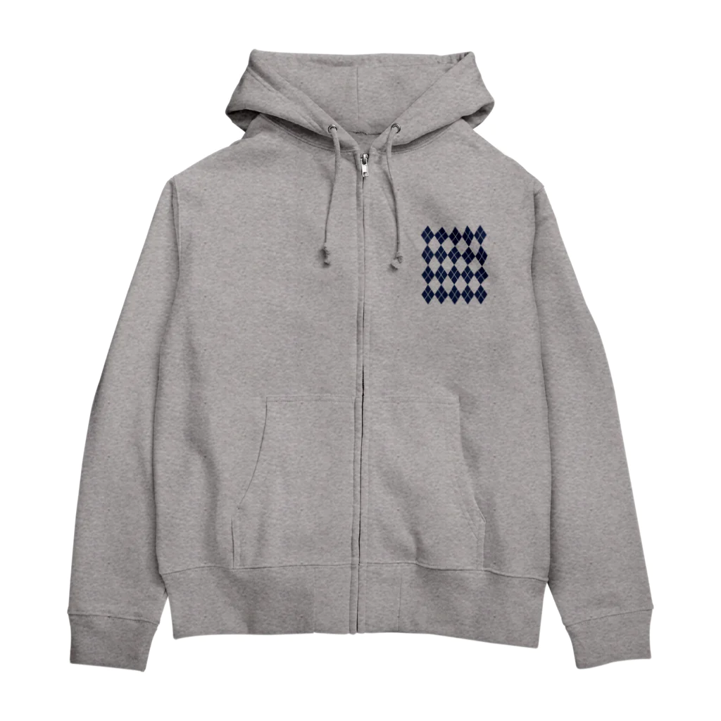 キッズモード某のアーガイル Zip Hoodie