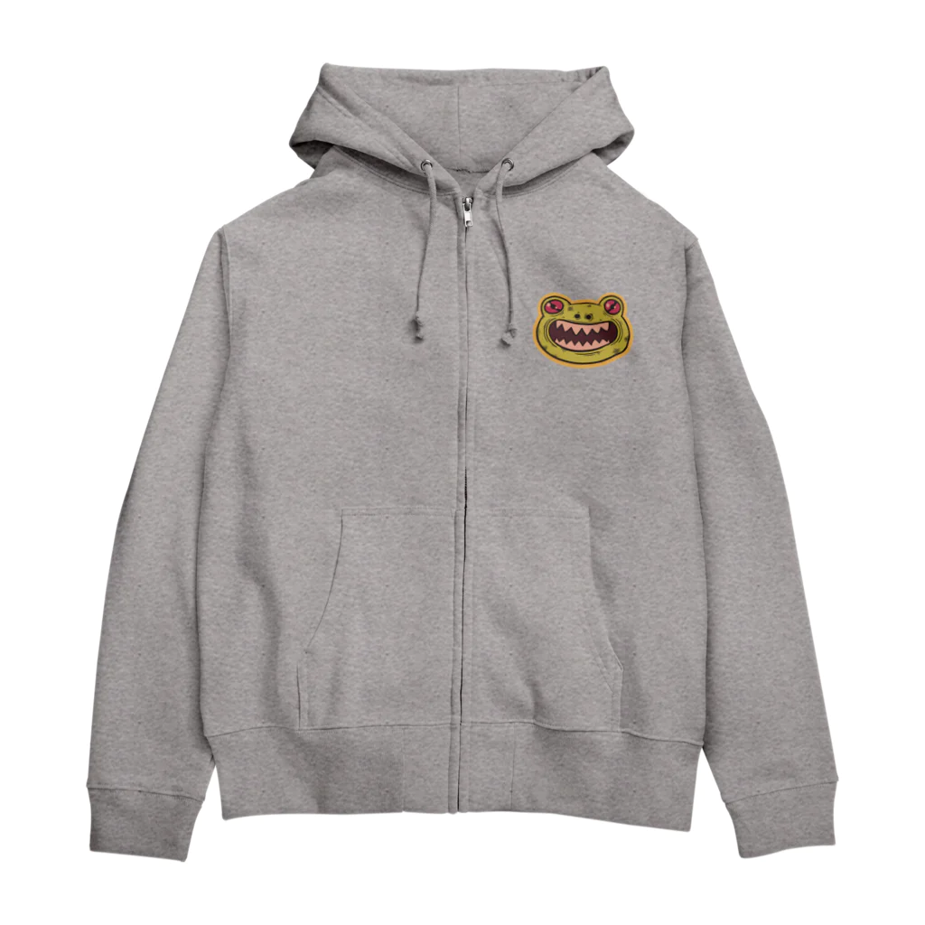 Fontaのサイコカエル(カラー) Zip Hoodie