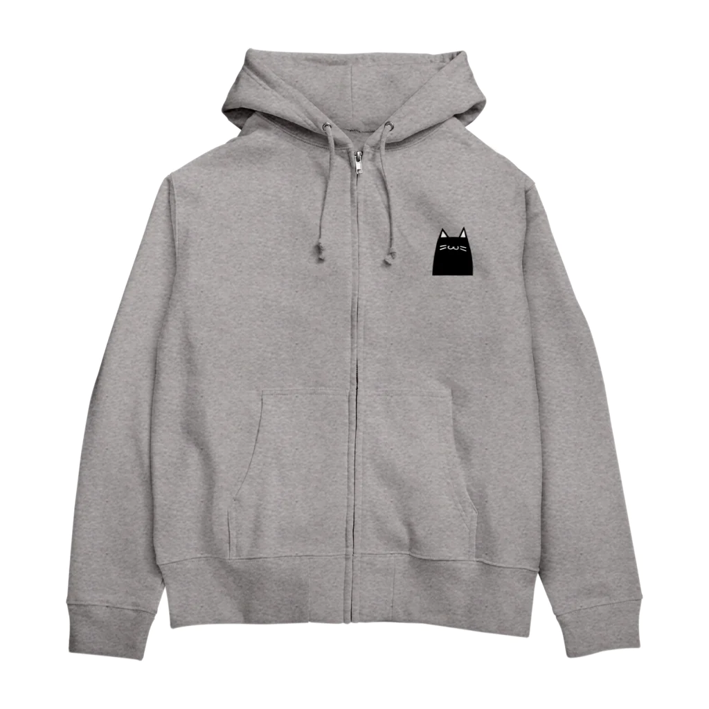 一角堂のぬーこ Zip Hoodie