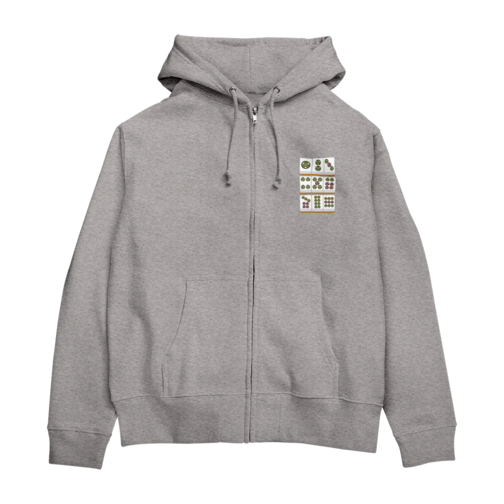 キッズモード某の葵のピンズ ( 架空麻雀牌シリーズ) Zip Hoodie