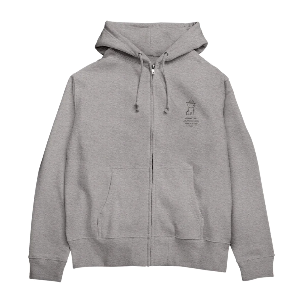 Yaya-rrの旅するオジサン Zip Hoodie