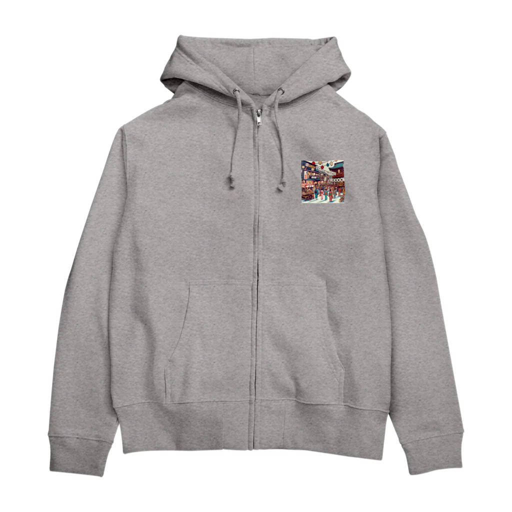 riskyrikuの日本の祭り Zip Hoodie