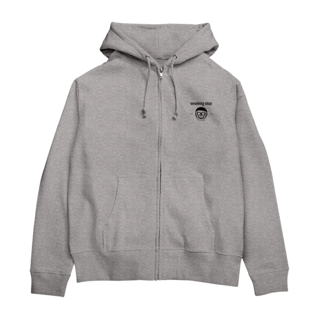 CHIBE86のスモーキングスカル 2024 Zip Hoodie