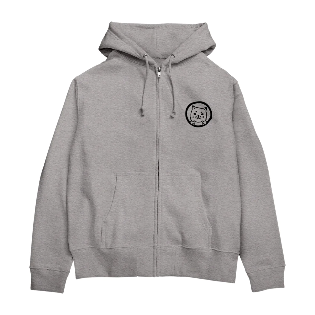 ヒヨッコ堂のWしばわん Zip Hoodie