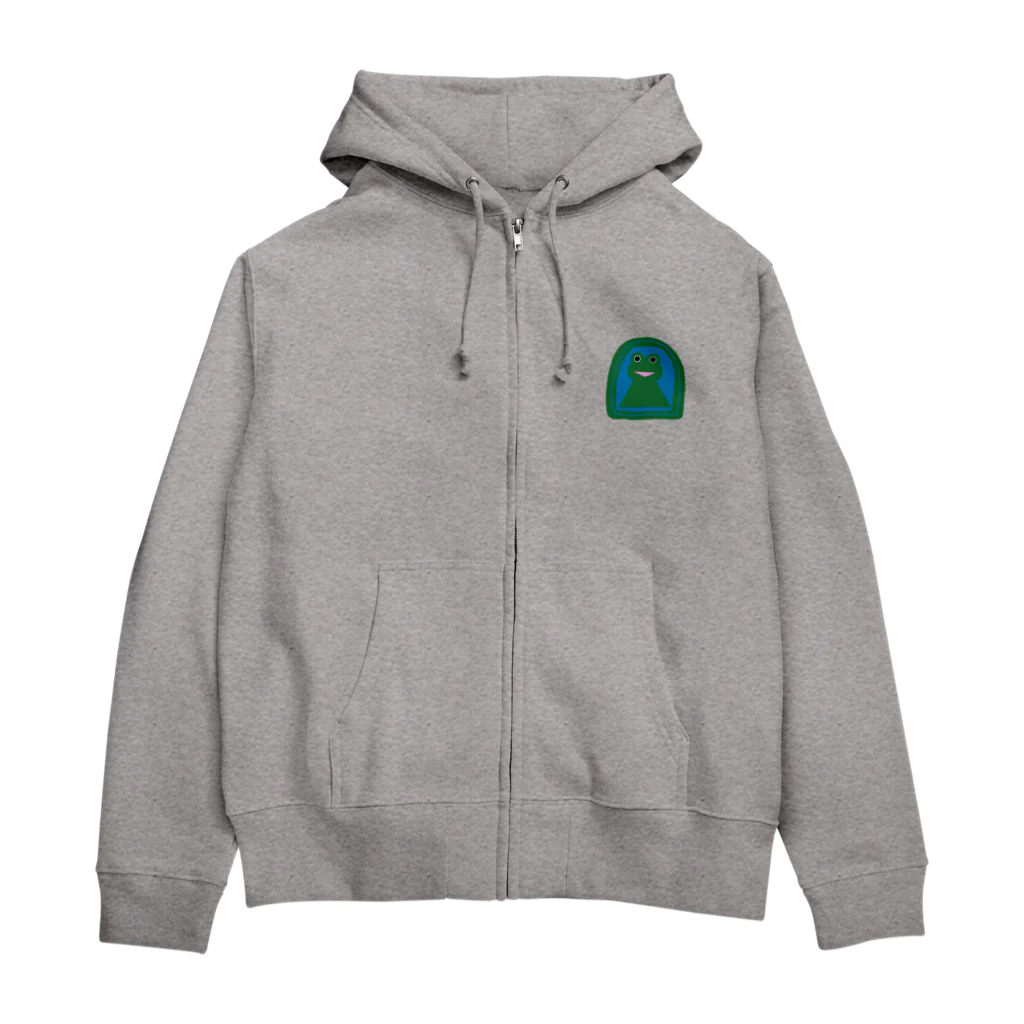 みらケロのカエル型古墳 Zip Hoodie