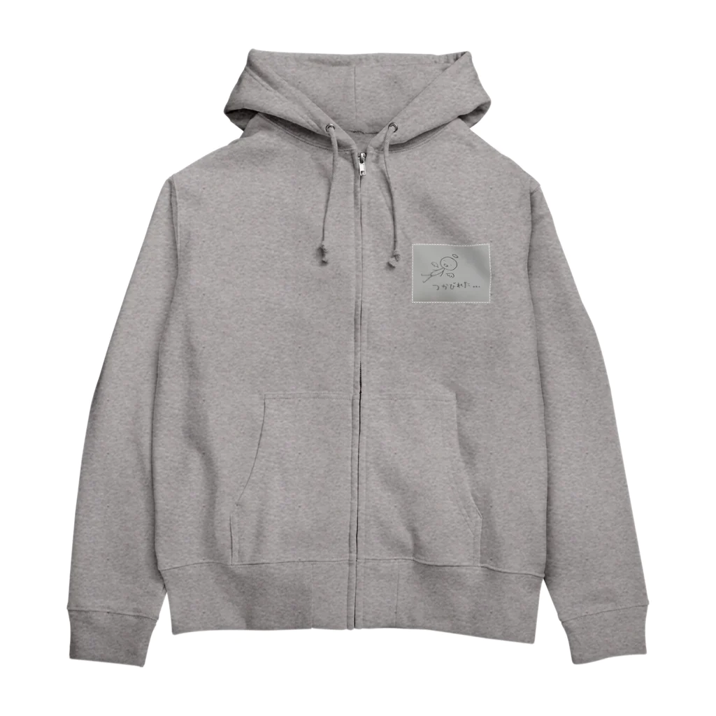 ひだまりうさぎのただの天使（おとどけ＆つかびれた） Zip Hoodie