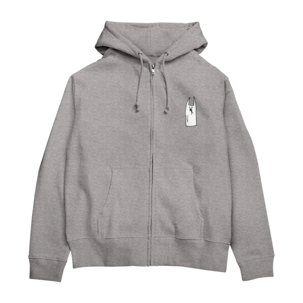 ゆるいナニカのみつめる妖精 Zip Hoodie