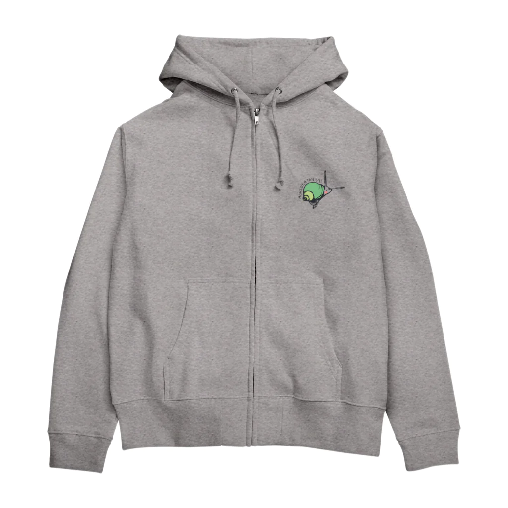 ミナミアスカのカタツムリ（紺） Zip Hoodie