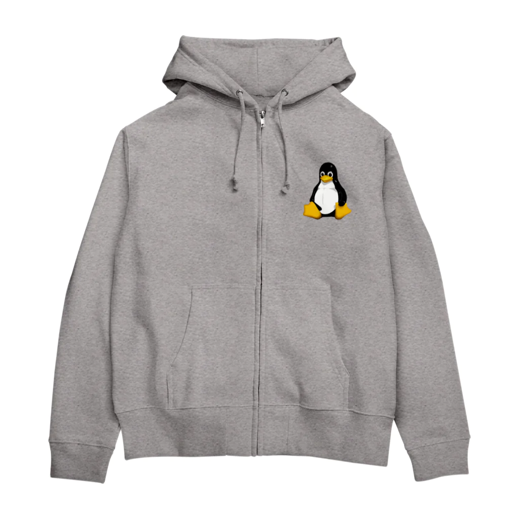 418 I'm a tea potのLinux Hoodie (COLOR) Zip Hoodie