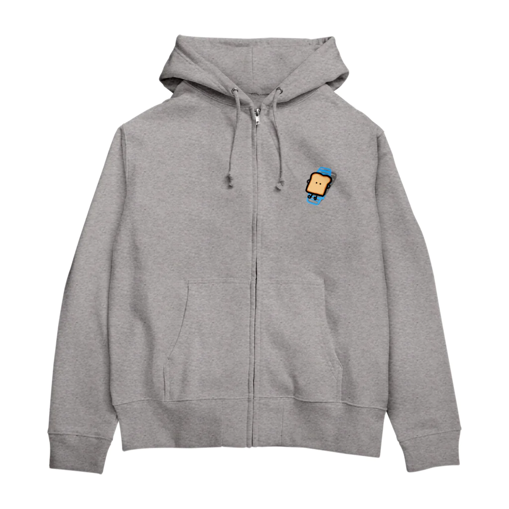 よなよなこうもりのこんがり日焼けパン Zip Hoodie