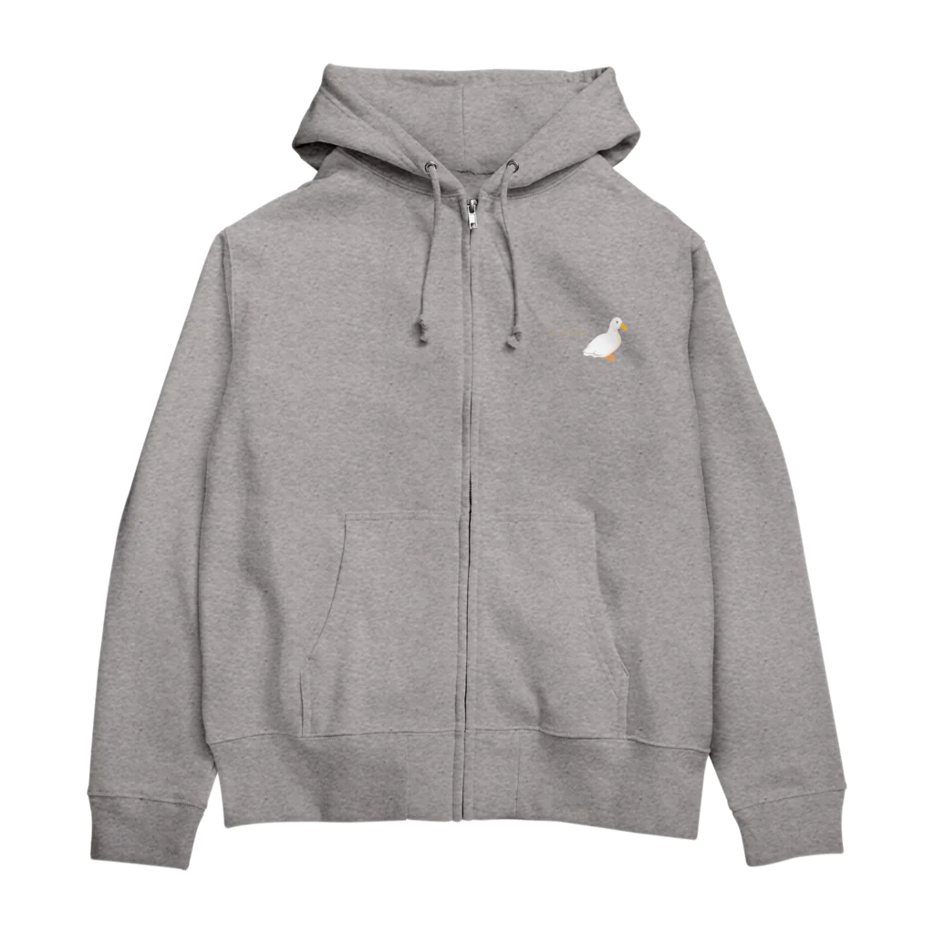 Life of Duck の首かしげアヒルさん Zip Hoodie