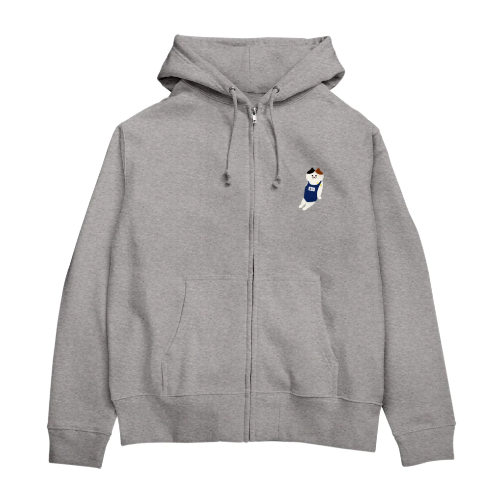 SUIMINグッズのお店の【小】スクール水着のねこ Zip Hoodie