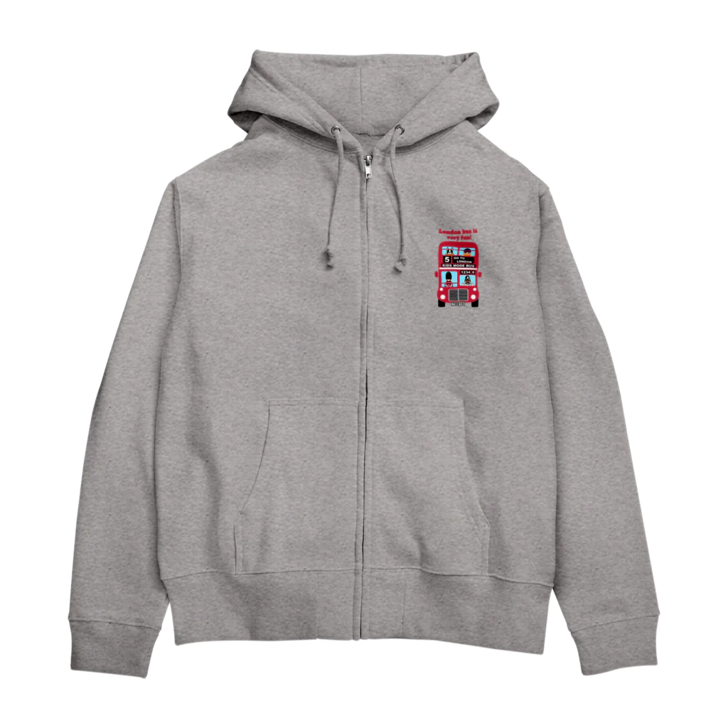 キッズモード某の楽しいロンドンバス♪ Zip Hoodie