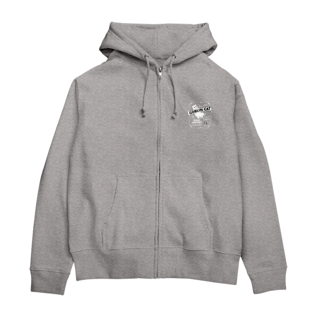 猫社謹製の猫又ウヰスキー Zip Hoodie