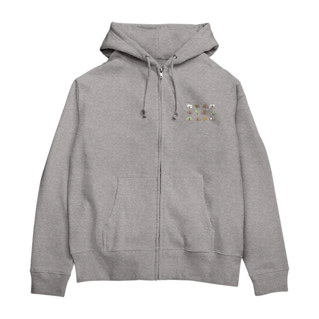 gugumorimoriのまつげコットンプロジェクト Zip Hoodie