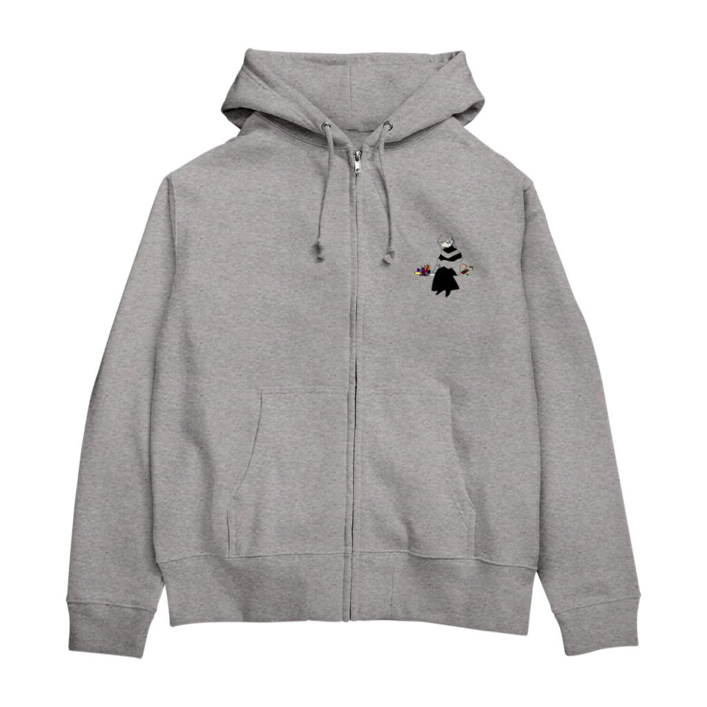 0motinoKumoiの束の間〖背景無し〗 Zip Hoodie