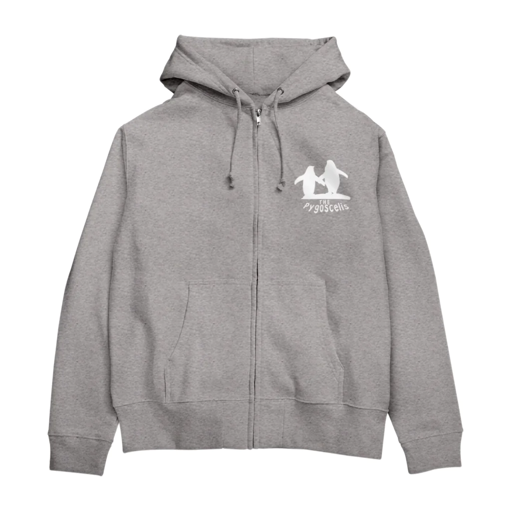 名無しのアデリーペンギンのザ・ピゴセリス（白地） Zip Hoodie