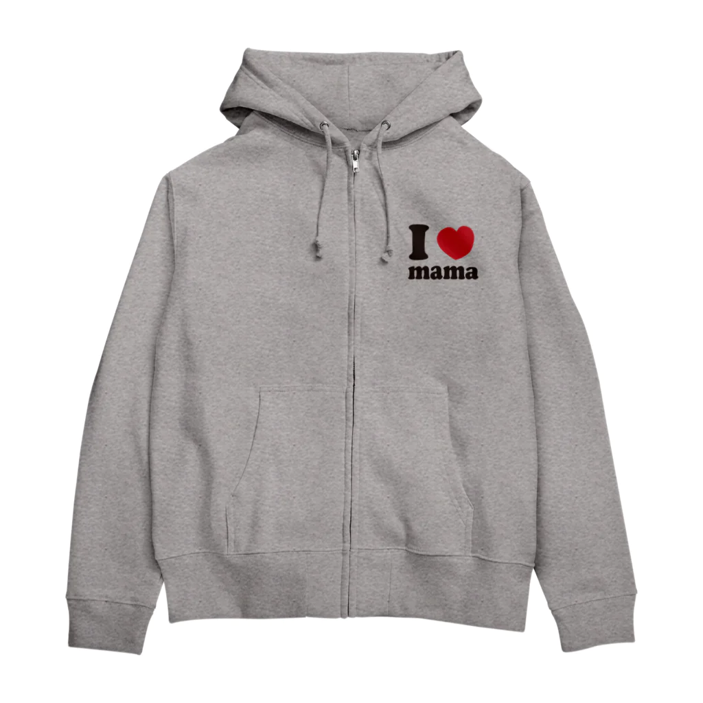 キッズモード某のI love mama Zip Hoodie