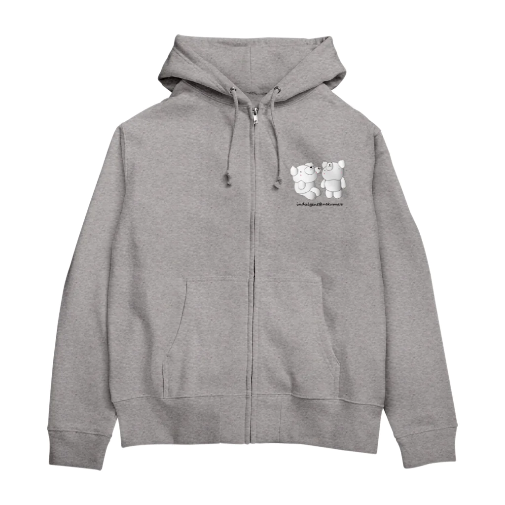 寝クマのケーキ屋　アンデュルジャンの寝クマ Zip Hoodie