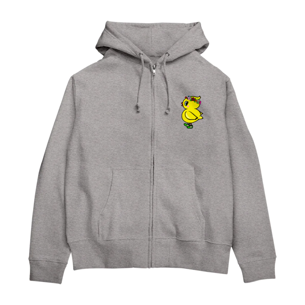 LalaHangeulの花冠ひよ子 Zip Hoodie