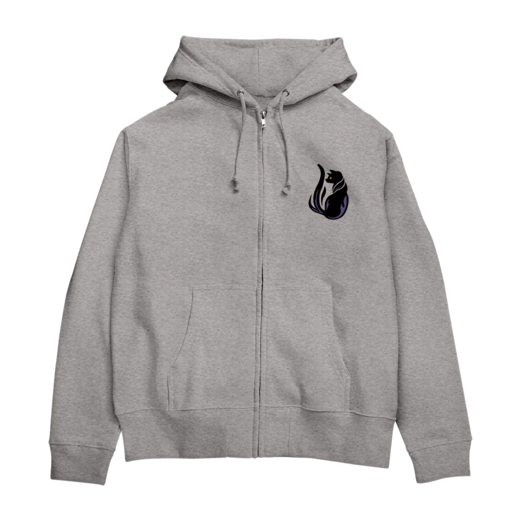 kocoon（コクーン）の夜型生活のネコ Zip Hoodie