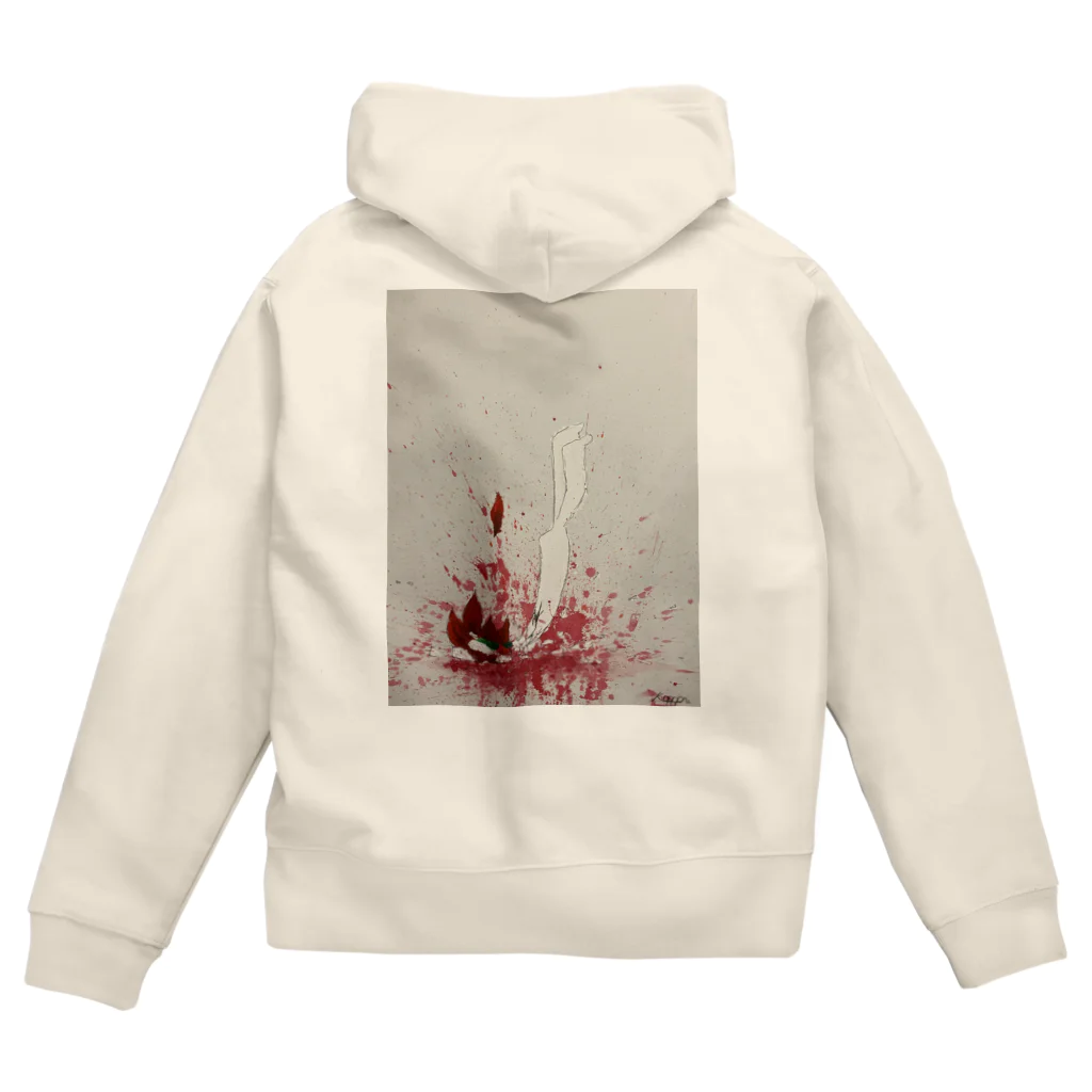 花瓶の疑問の飛び降り自殺 Zip Hoodie