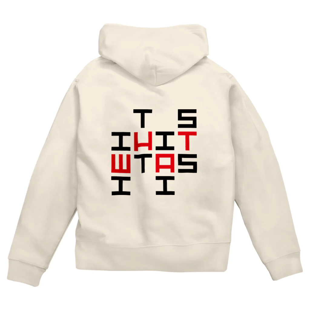 EASELのit is what it is ジップパーカー