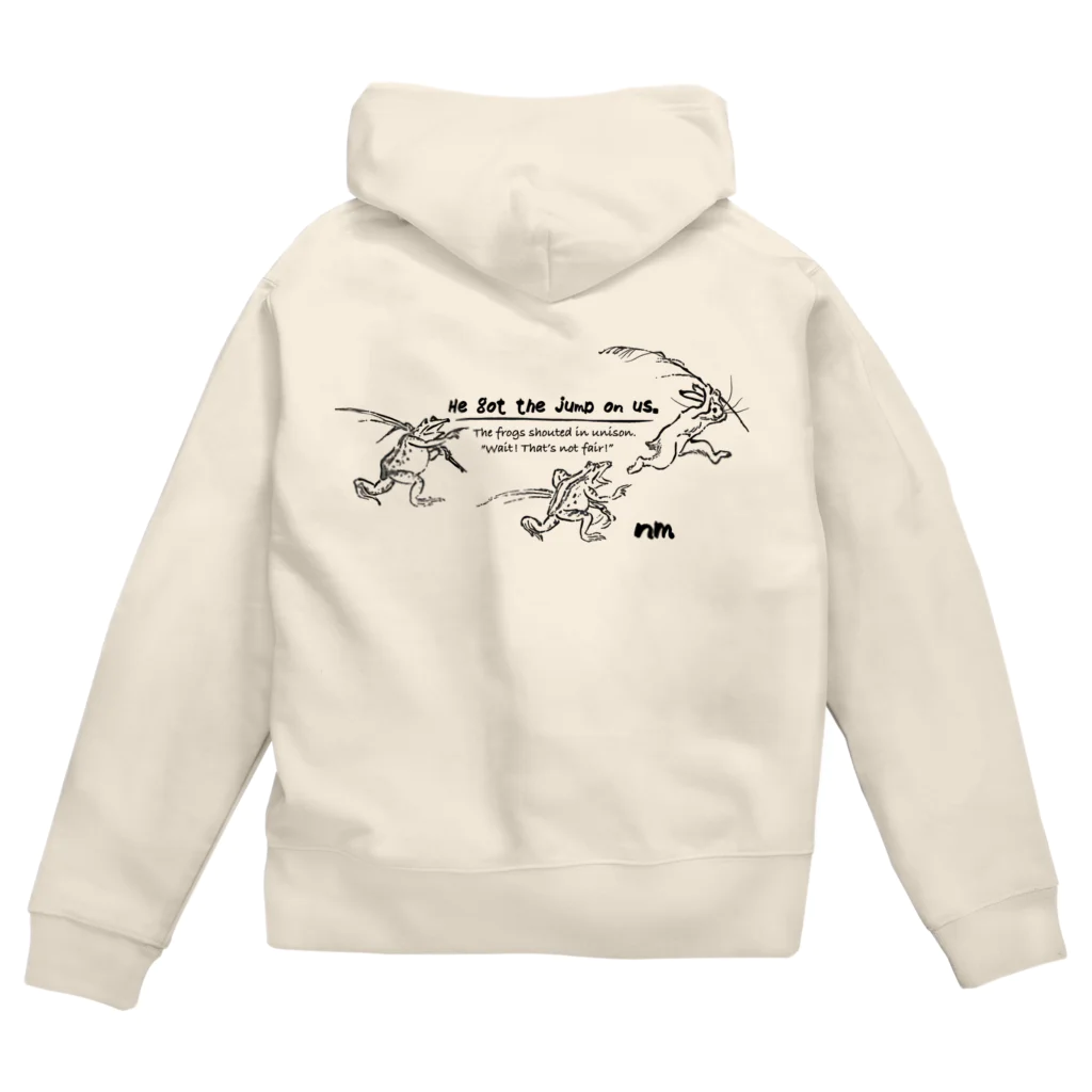 nanometerのnanometer『鳥獣戯画〜抜け駆け〜』ジップパーカー Zip Hoodie