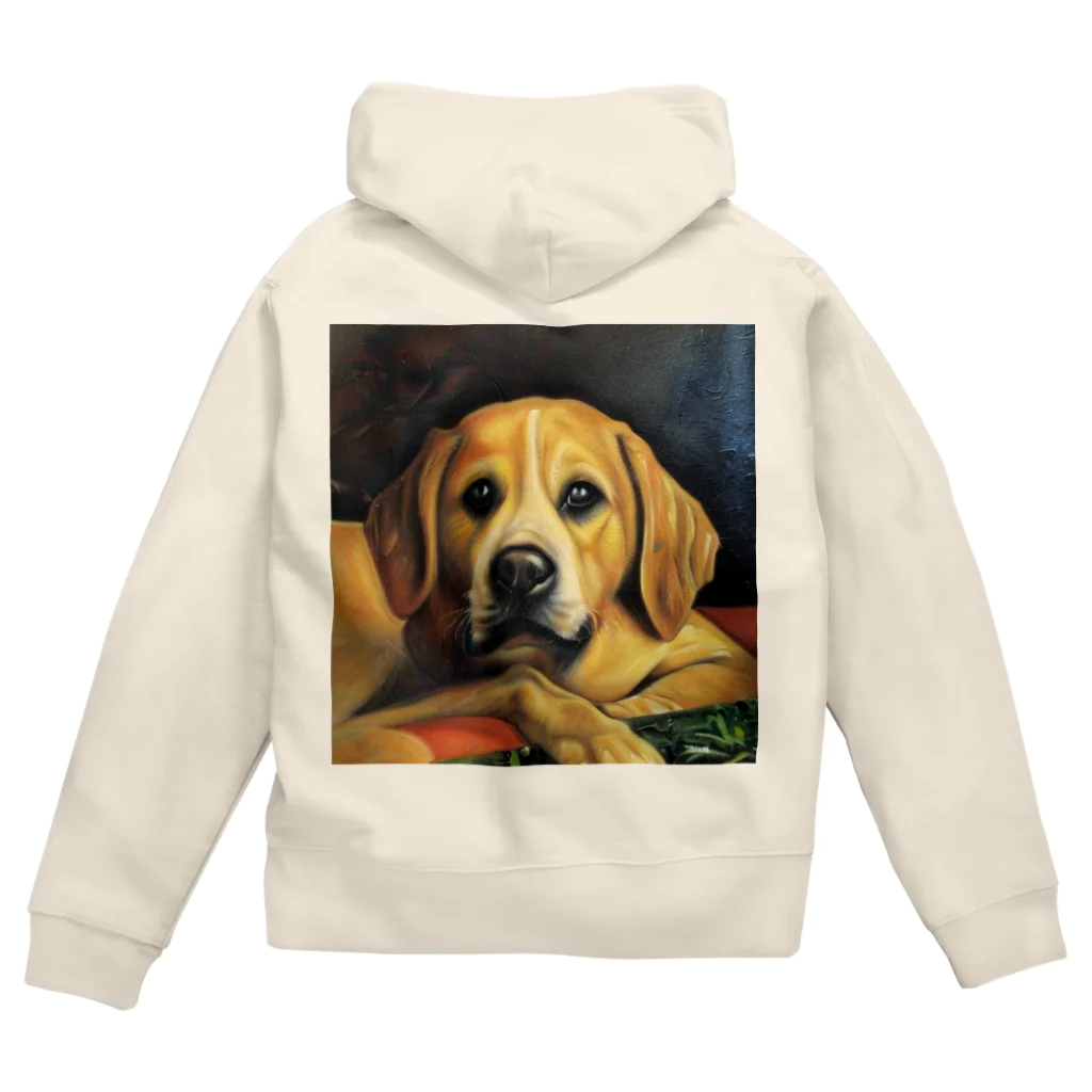 なっつ ふぁくとりーのThe Dog Zip Hoodie