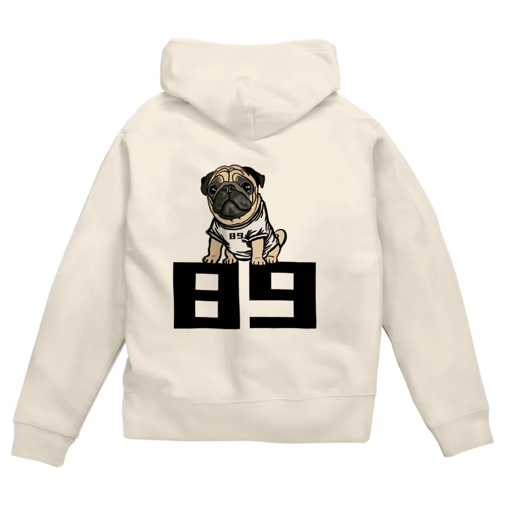 BuhiBuhiBooの89パグ‼︎ Zip Hoodie