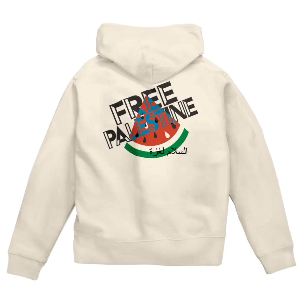 otemochanのFREE PALESTINE Zip Hoodie