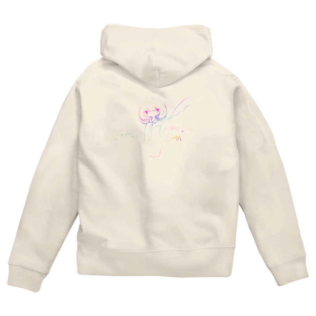 なないろLab.のレインボーガール3 Zip Hoodie