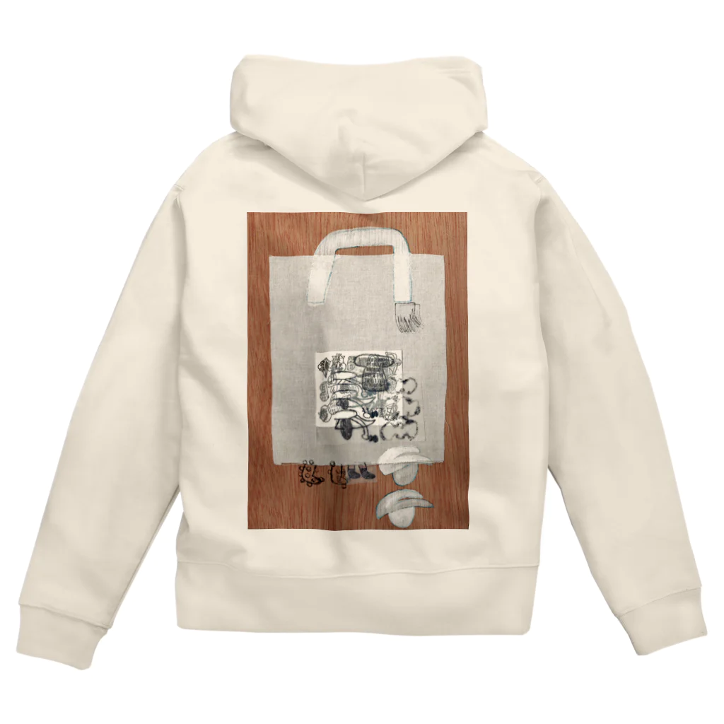 ふっかふっかひゅーんの雪を買う (frontなし) Zip Hoodie