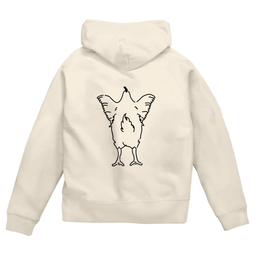 さくら もたけのおしり干支シリーズ_酉ver. Zip Hoodie